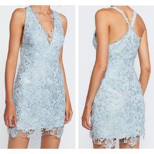 Free People Margot Starlight Blue Women's Racerback Lace Dress